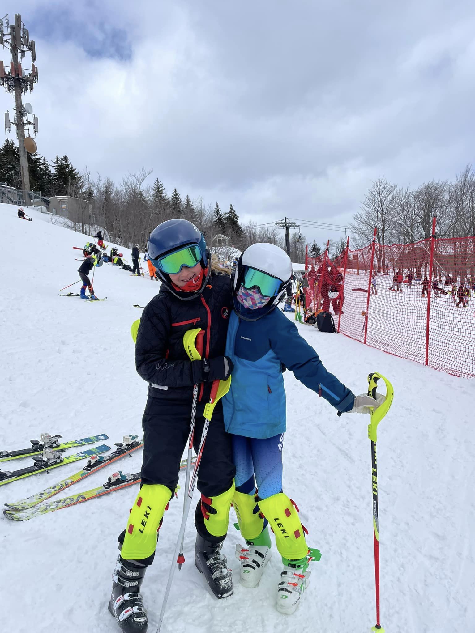 Quechee Kids posing together on the mountain